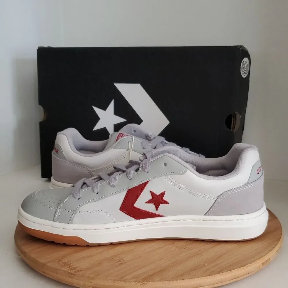 Converse Pro Blaze Classic Ox Grey Red Sneakers Unisex M10/W11.5 NIB - Picture 6 of 10